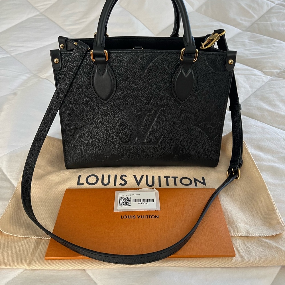 Louis Vuitton OnTheGo PM in Black Empreinte Leather